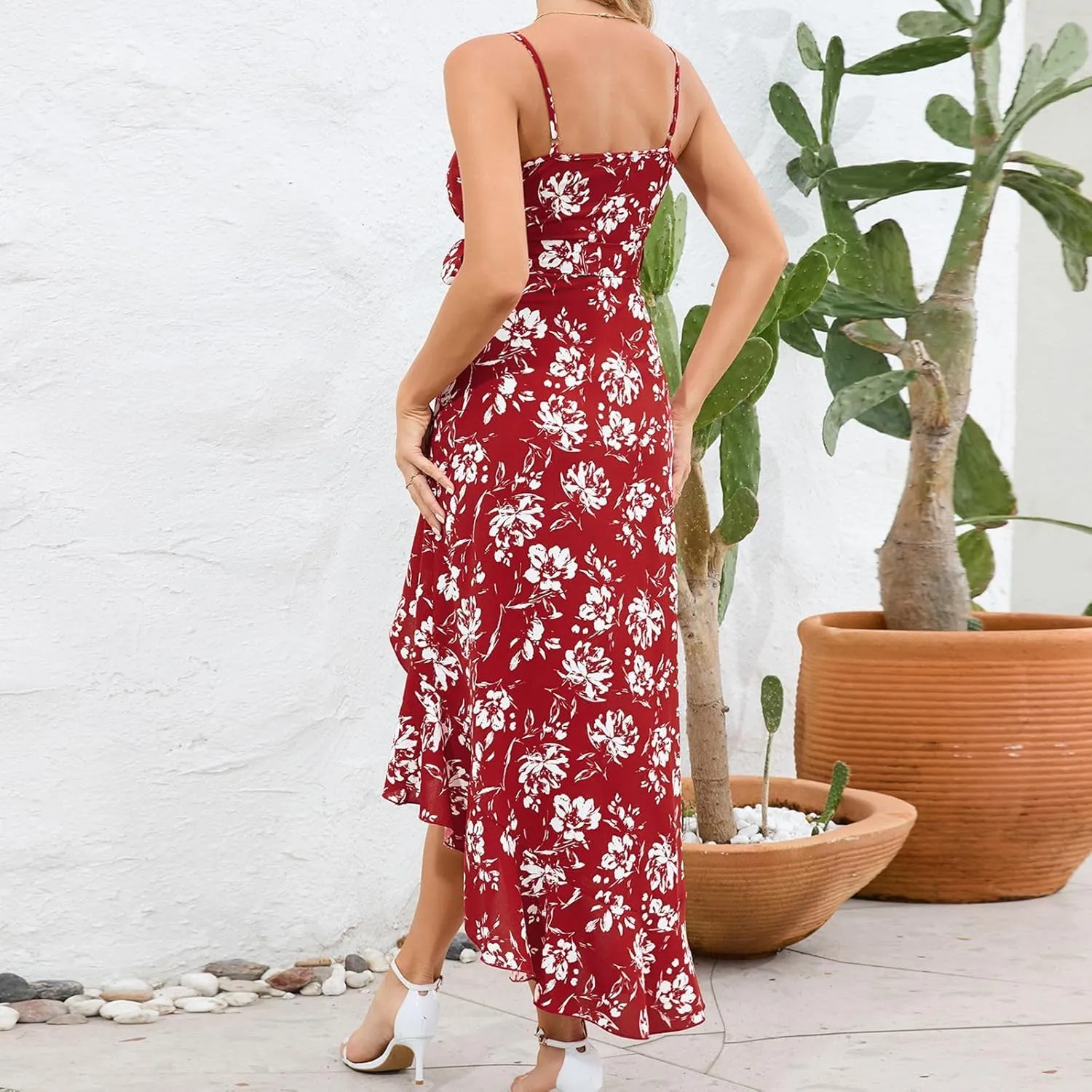 Floral Dresses Ruffle Dress Wedding Guest for Women 2025 Spring Summer Graduation Dresses Sundresses Hawaiian Dress