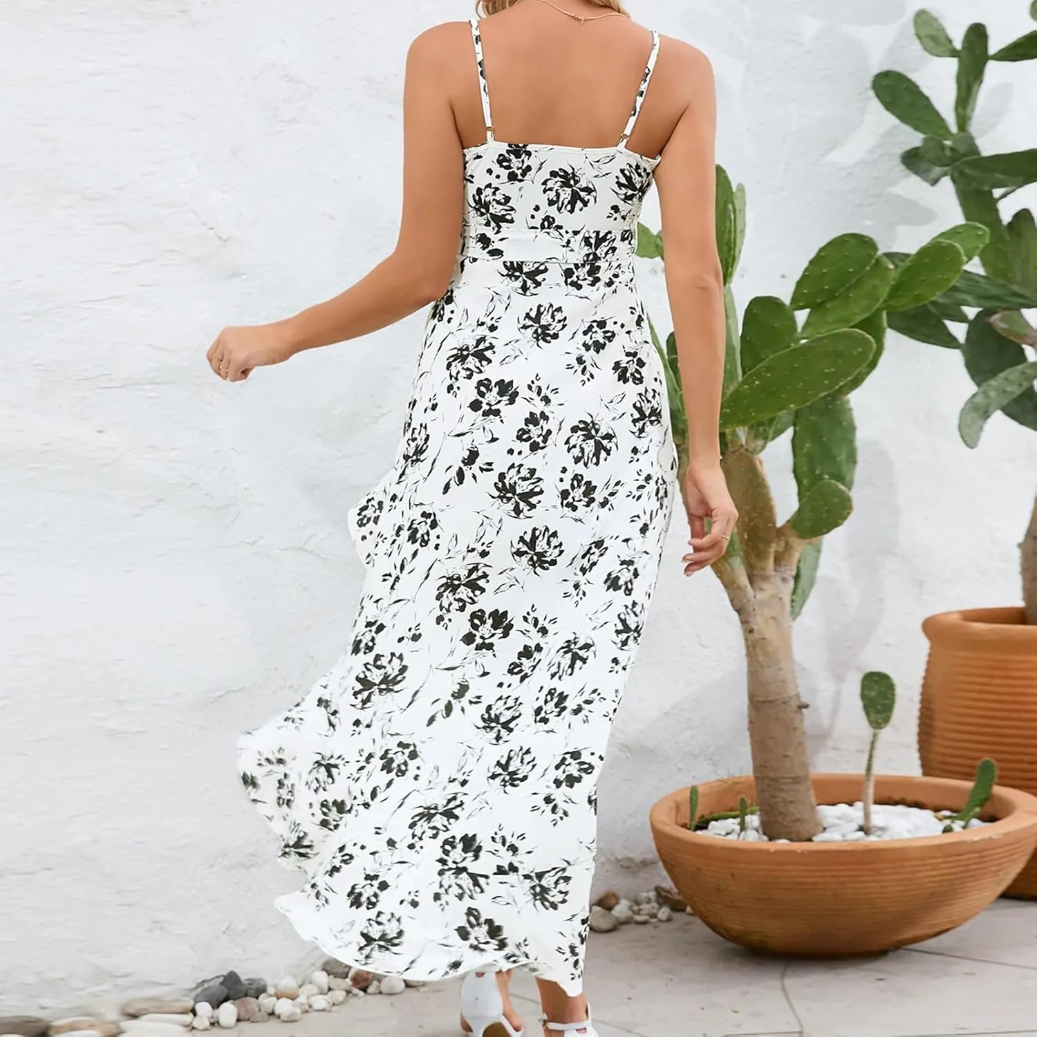 Floral Dresses Ruffle Dress Wedding Guest for Women 2025 Spring Summer Graduation Dresses Sundresses Hawaiian Dress