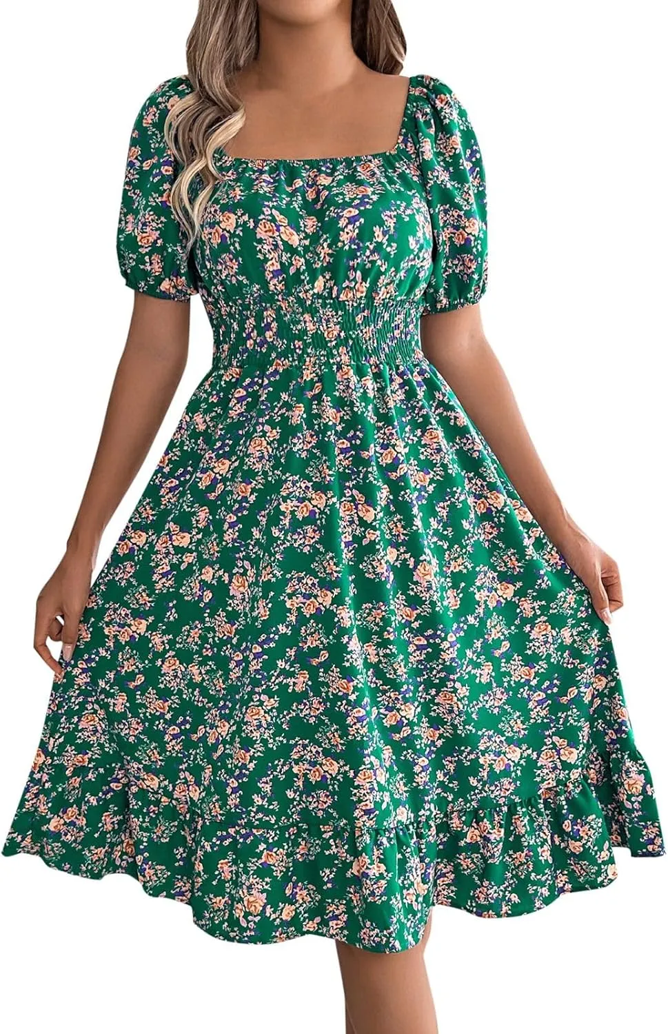Floral Ruffle Dress Guest Wedding Dresses Spring Dresses for Women 2025 Summer Aline Hawaiian Dress Resort Wear