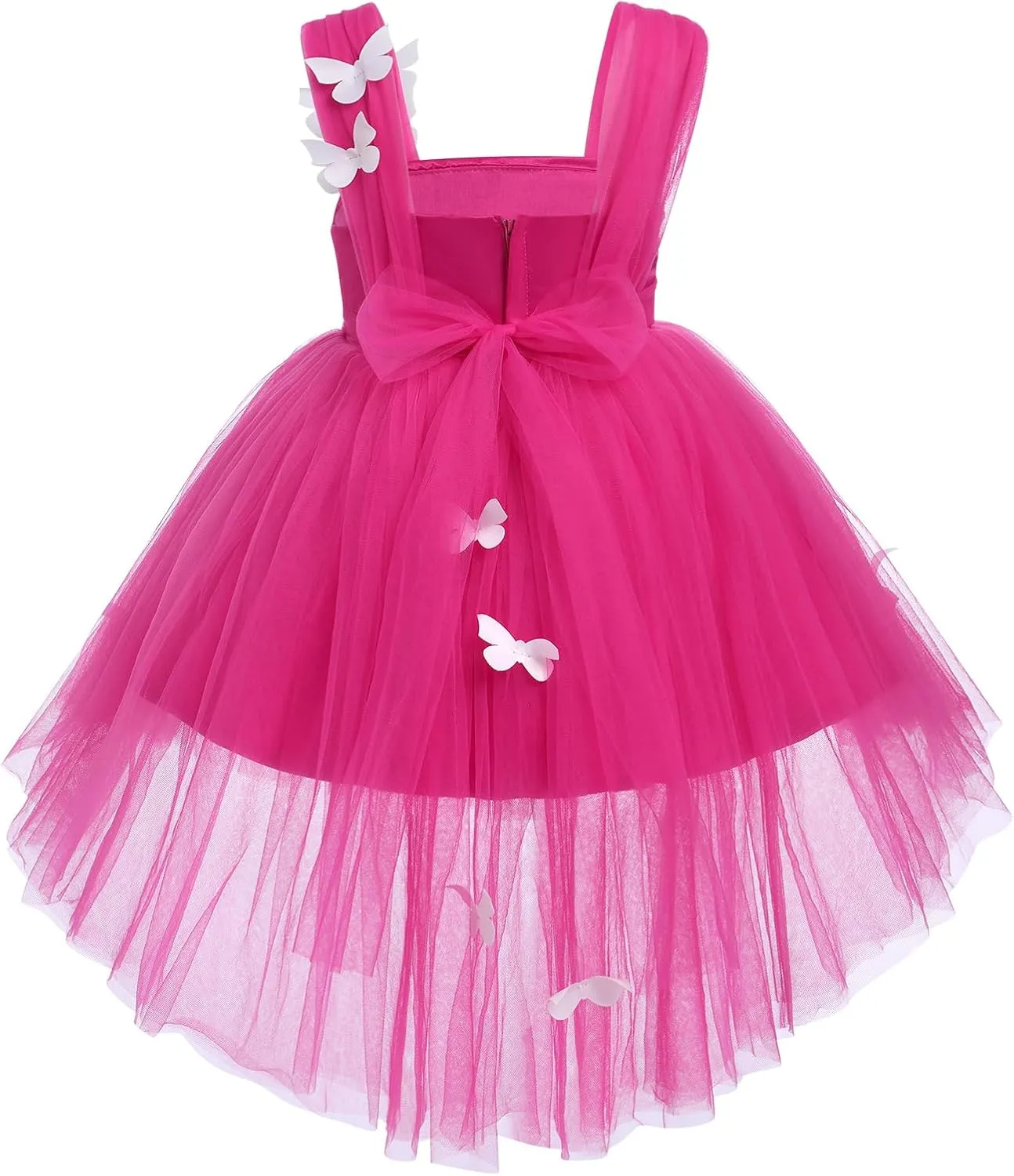 Flower Girl Dress Baby Girl Butterfly Tutu Dress Infant Toddler Sleeveless Tulle Birthday Dress Pageant Party Dresses