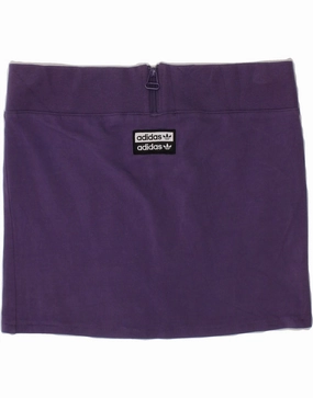 ADIDAS Girls Mini Skirt 9-10 Years W26  Purple Cotton Smooth Vibes Hot Now