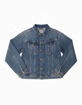 LEE Boys Denim Jacket 10-11 Years Blue Cotton Trail Utility Modern