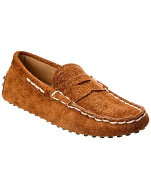 TOD??s Gommino Suede Loafer Winter Warm Open Square