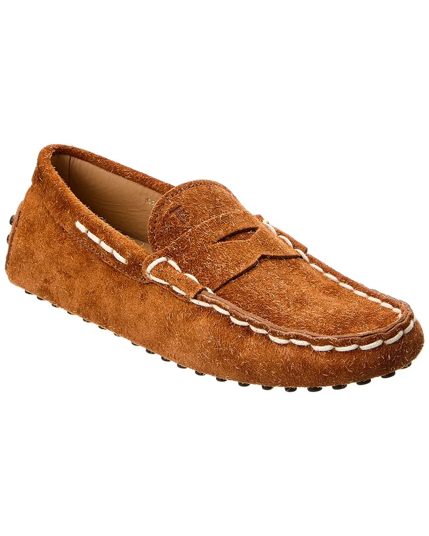 TOD??s Gommino Suede Loafer Winter Warm Open Square