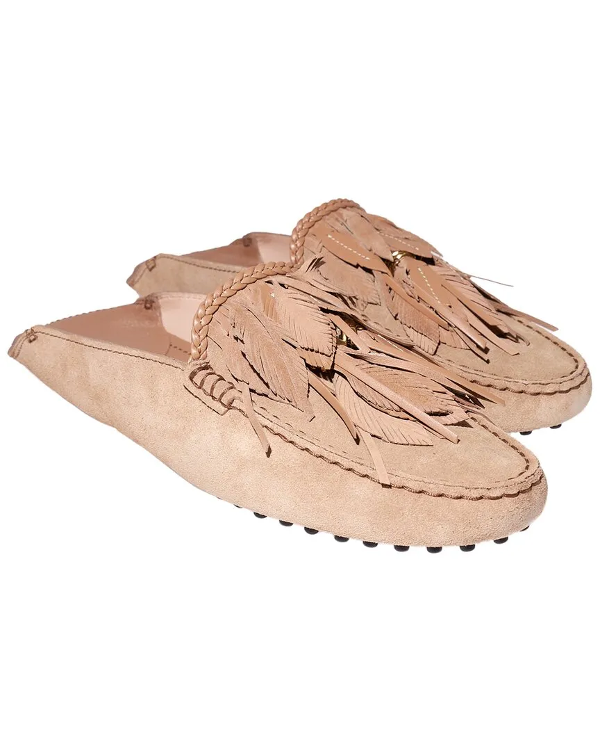 Streetwear Look Relaxed Mood TOD??s Feather Suede Loafer