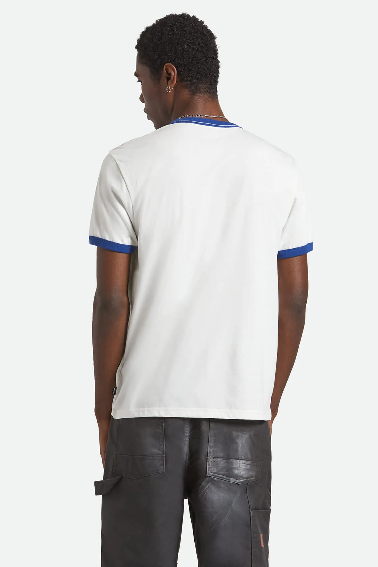 MinimalistStitching Ford King Of The Mountains S/S Ringer T-Shirt - Wimbledon White