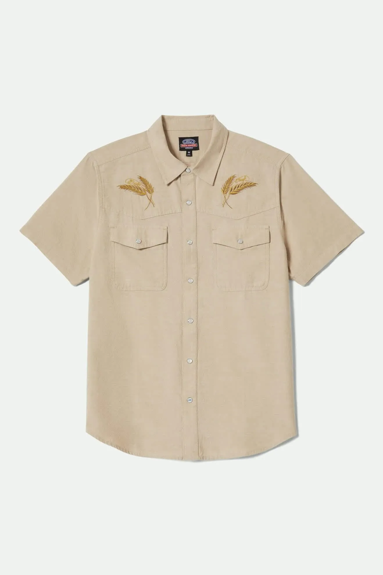 Seamless Sides Ford S/S Western Shirt - Khaki