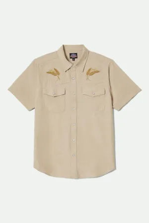 Seamless Sides Ford S/S Western Shirt - Khaki