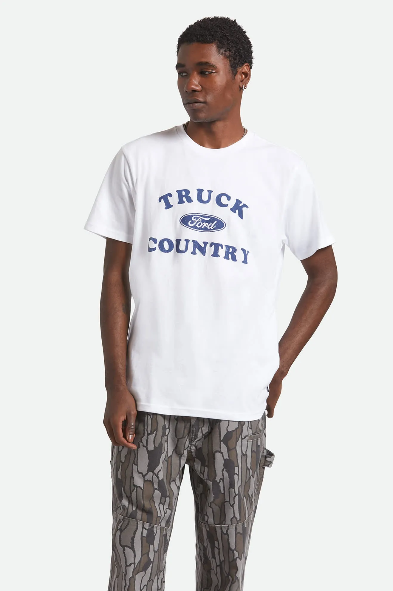 Ford Truck Country S/S Standard T-Shirt - Wimbledon White Comfy Pieces