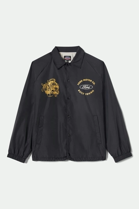 Relationship Stretch Fit Ford Built Tough Windbreaker - Burnt Rubber