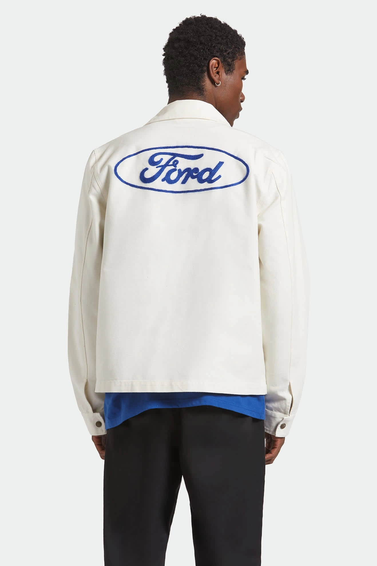 Ford Number One Garage Jacket - Wimbledon White Slide Strap Waistband Stylish