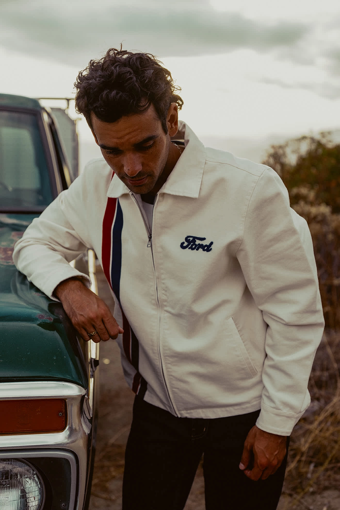 Ford Number One Garage Jacket - Wimbledon White Packable Layer
