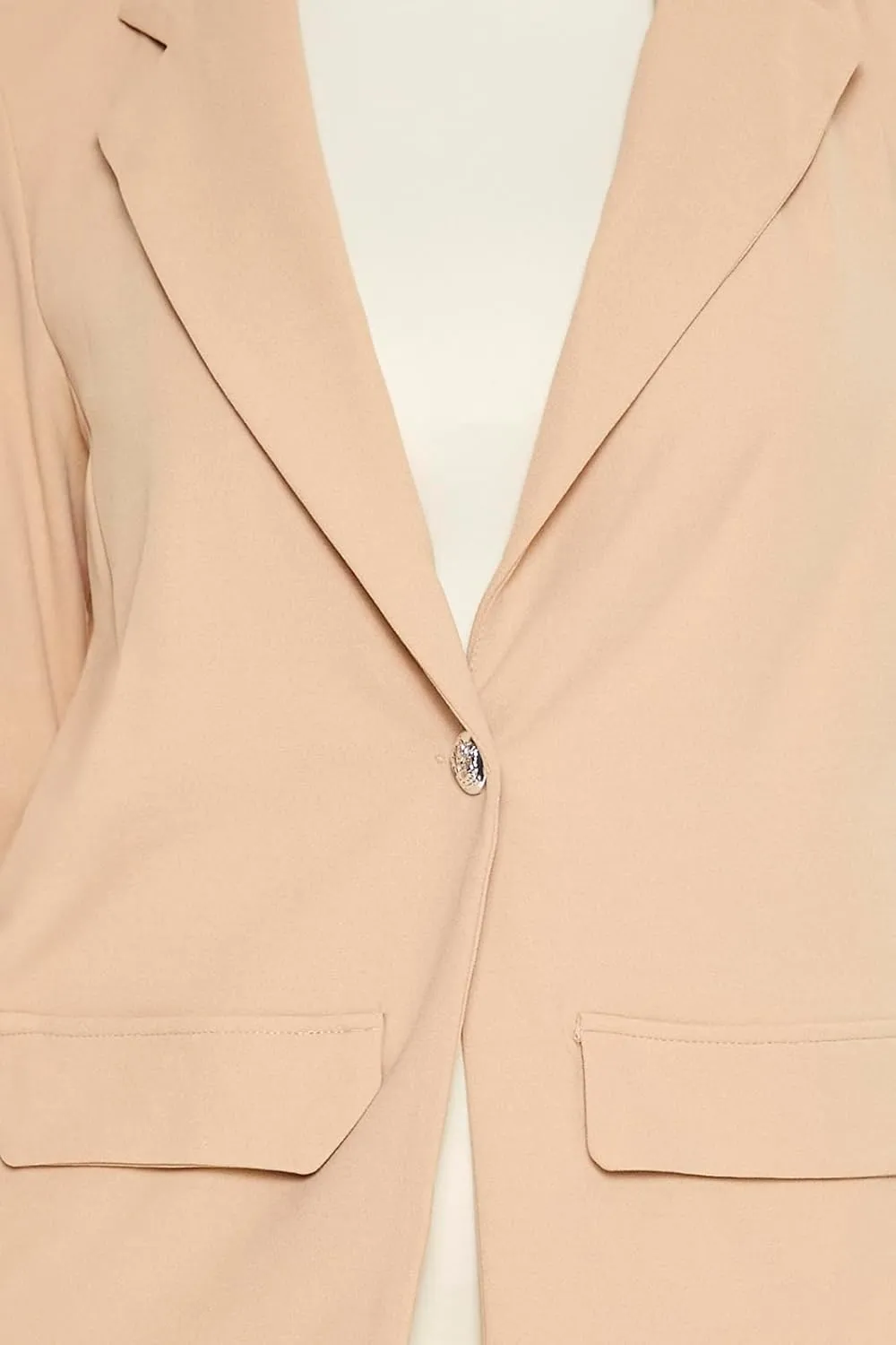 Forever 21 Women's Boxy Notched Lapel Blazer