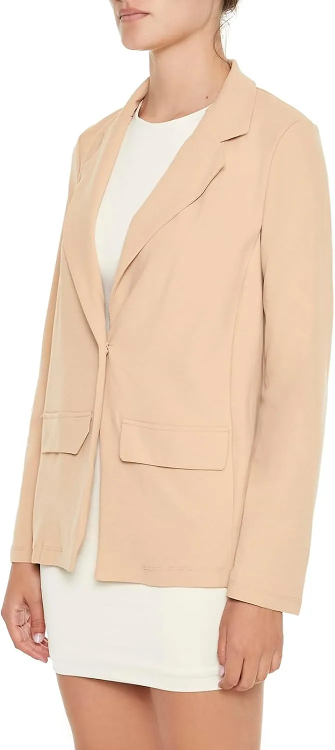 Forever 21 Women's Boxy Notched Lapel Blazer