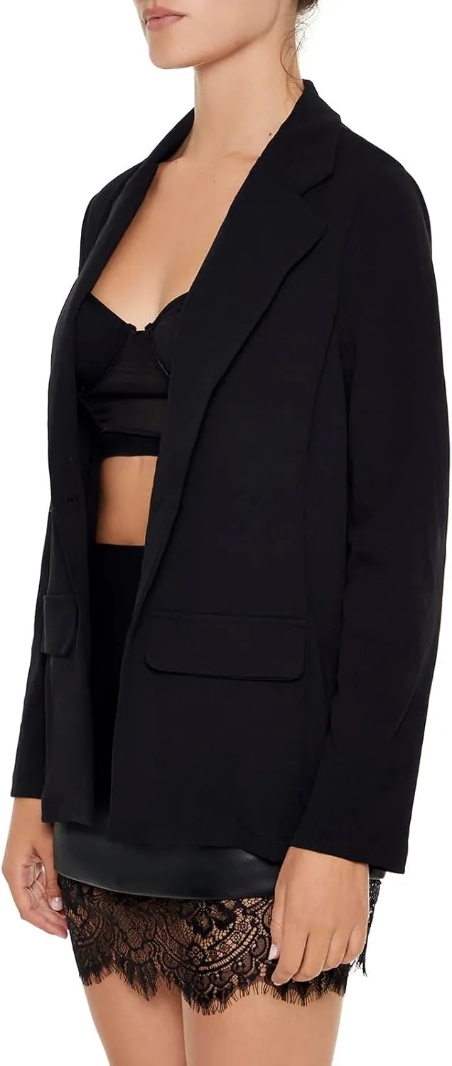 Forever 21 Women's Boxy Notched Lapel Blazer