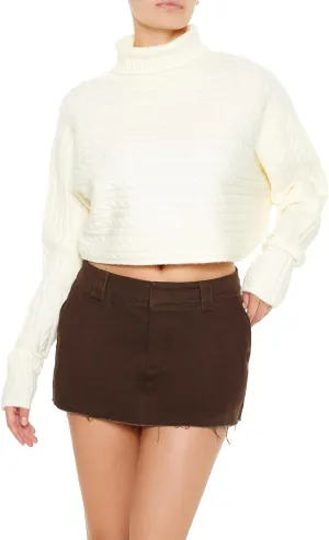 Forever 21 Women's Cable Knit Turtleneck Sweater