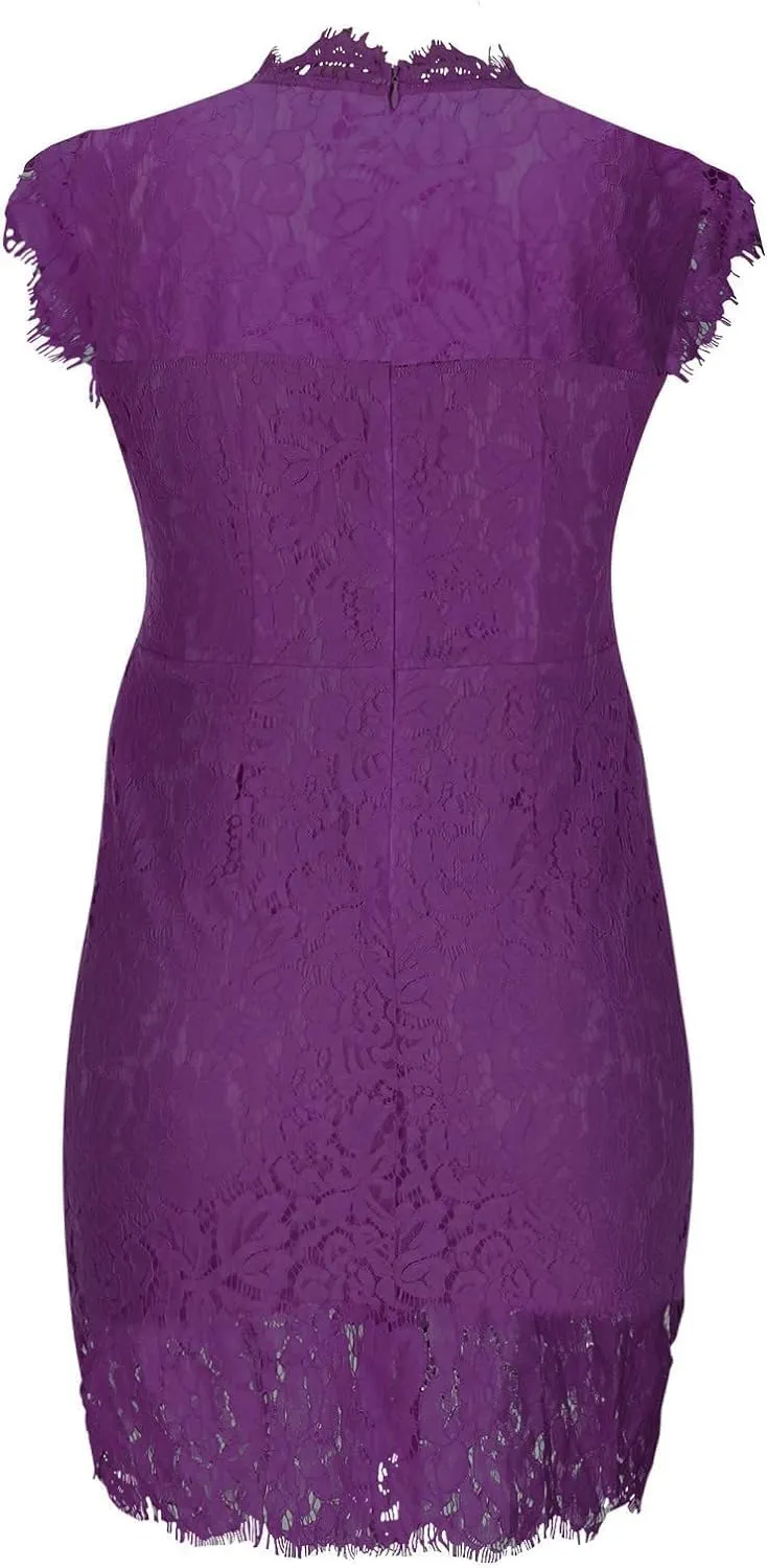 Formal Lace Knee Women Sexy Bodycon Summer Sleeveless Dress Dresses Length Cocktail Evening Gown Bridesmaid