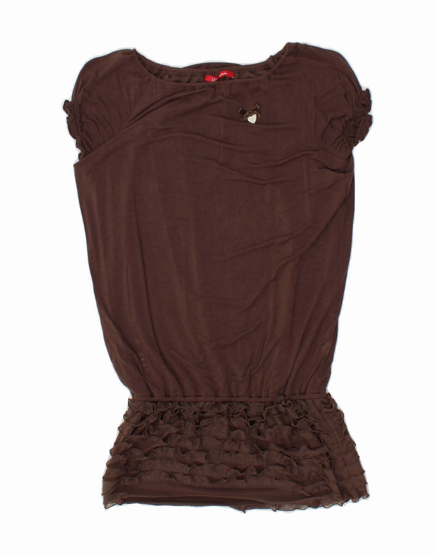 Urban Look LIU JO JUNIOR Girls Drop Waist Dress 11-12 Years Brown