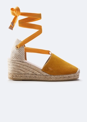 Flexible Comfort Fosca Limited Edition Suede Espadrille Wedges