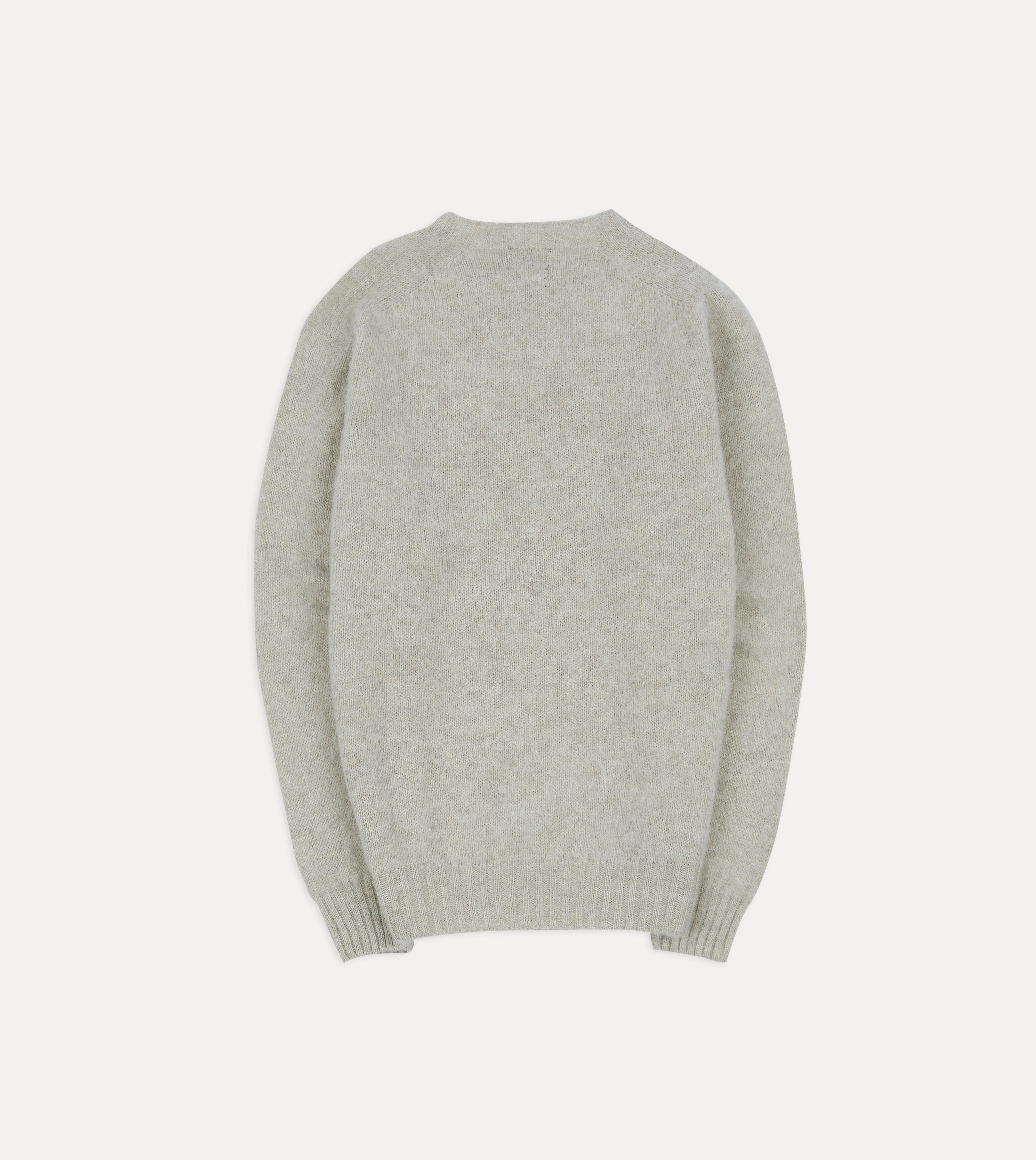 Ready Style Stone Brushed Shetland Crew Neck Jumper