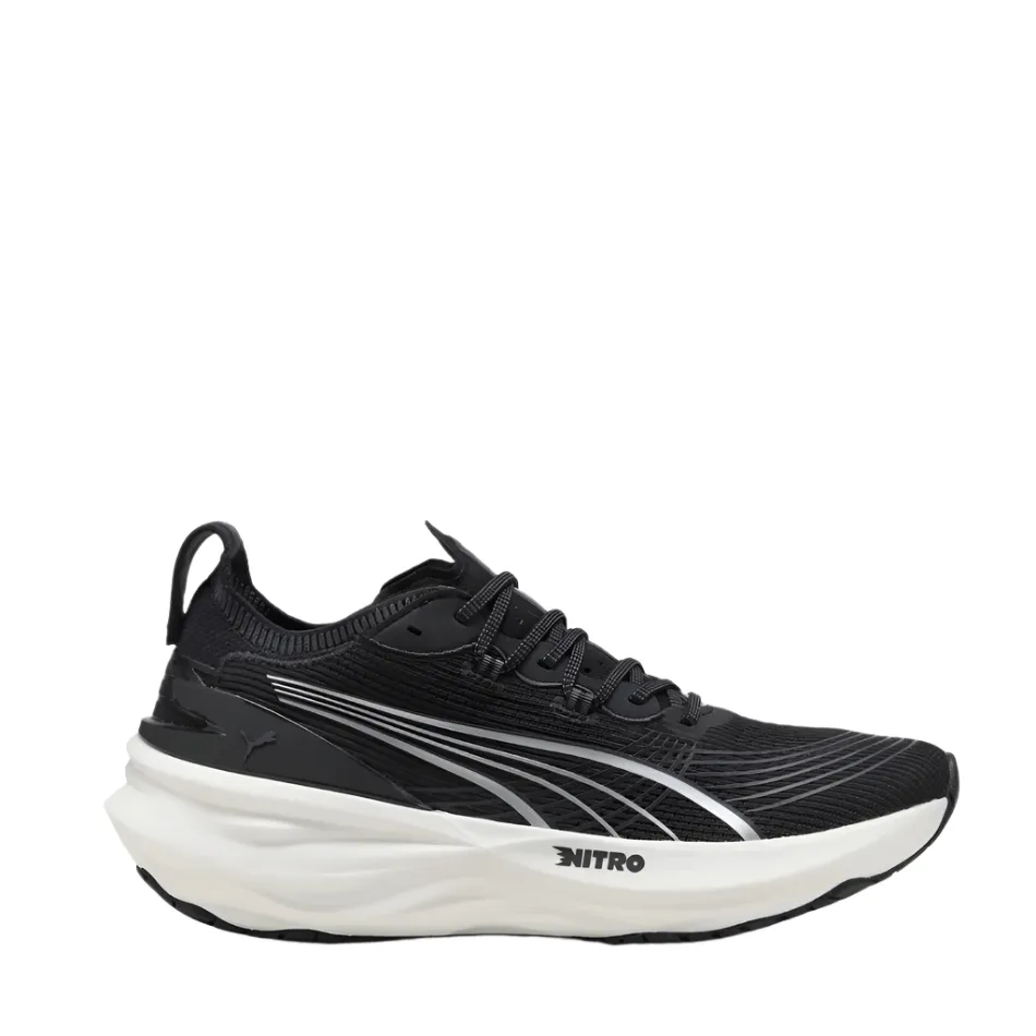 Puma Men's ForeverRun NITRO 2 Running Shoes in PUMA Black/PUMA White SS25 Propulsion plate