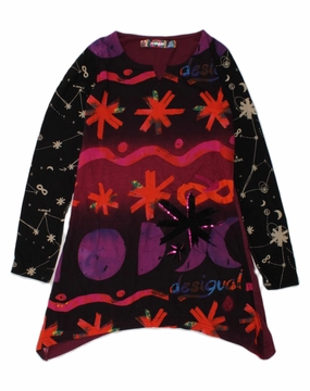 Fresh Stitch Lightweight-Structure DESIGUAL Girls Tunic Dress 11-12 Years Multicoloured Geometric
