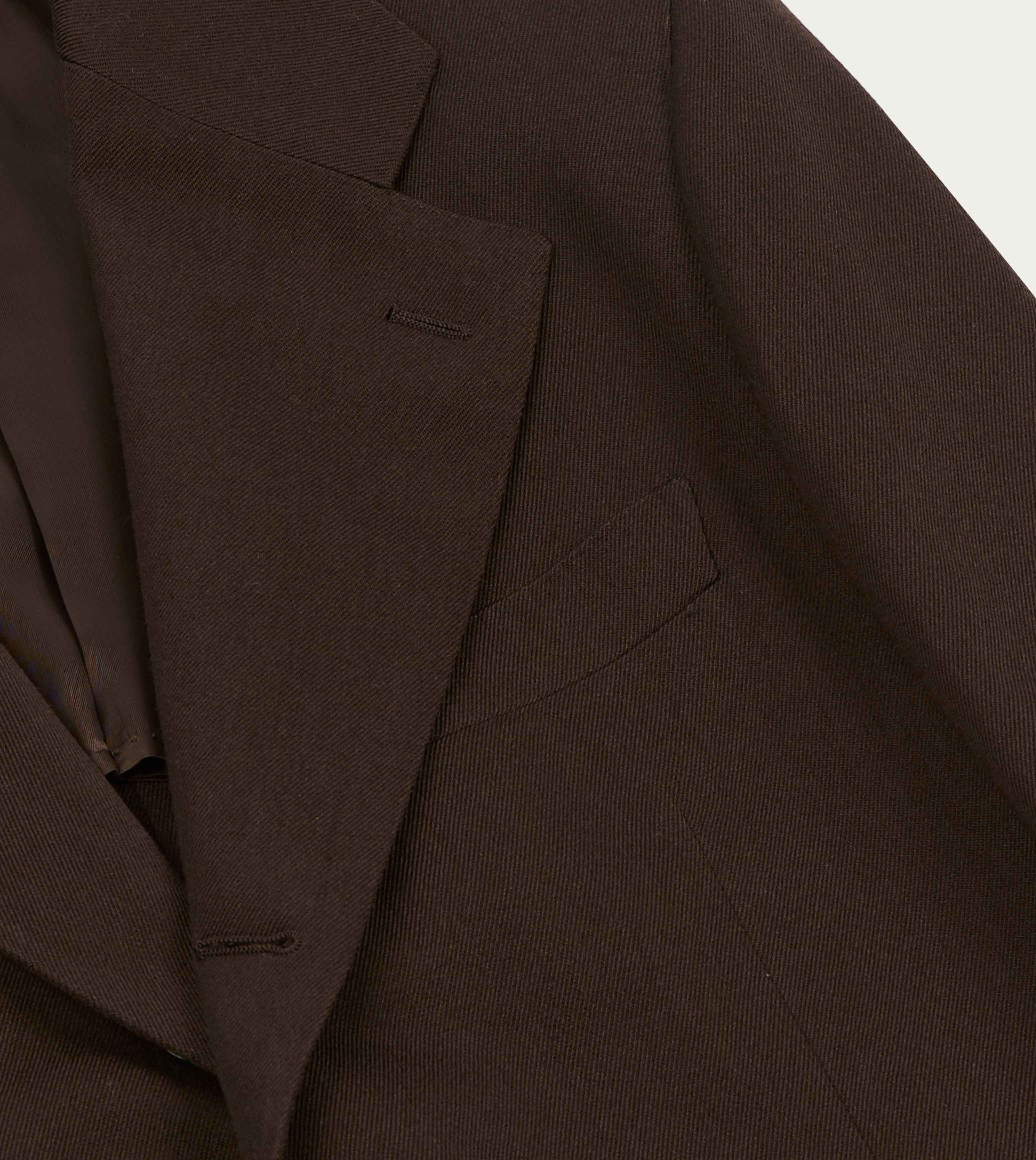 Workwear Essential Classy Appeal Brown Wool-Cotton Tailored Jacket