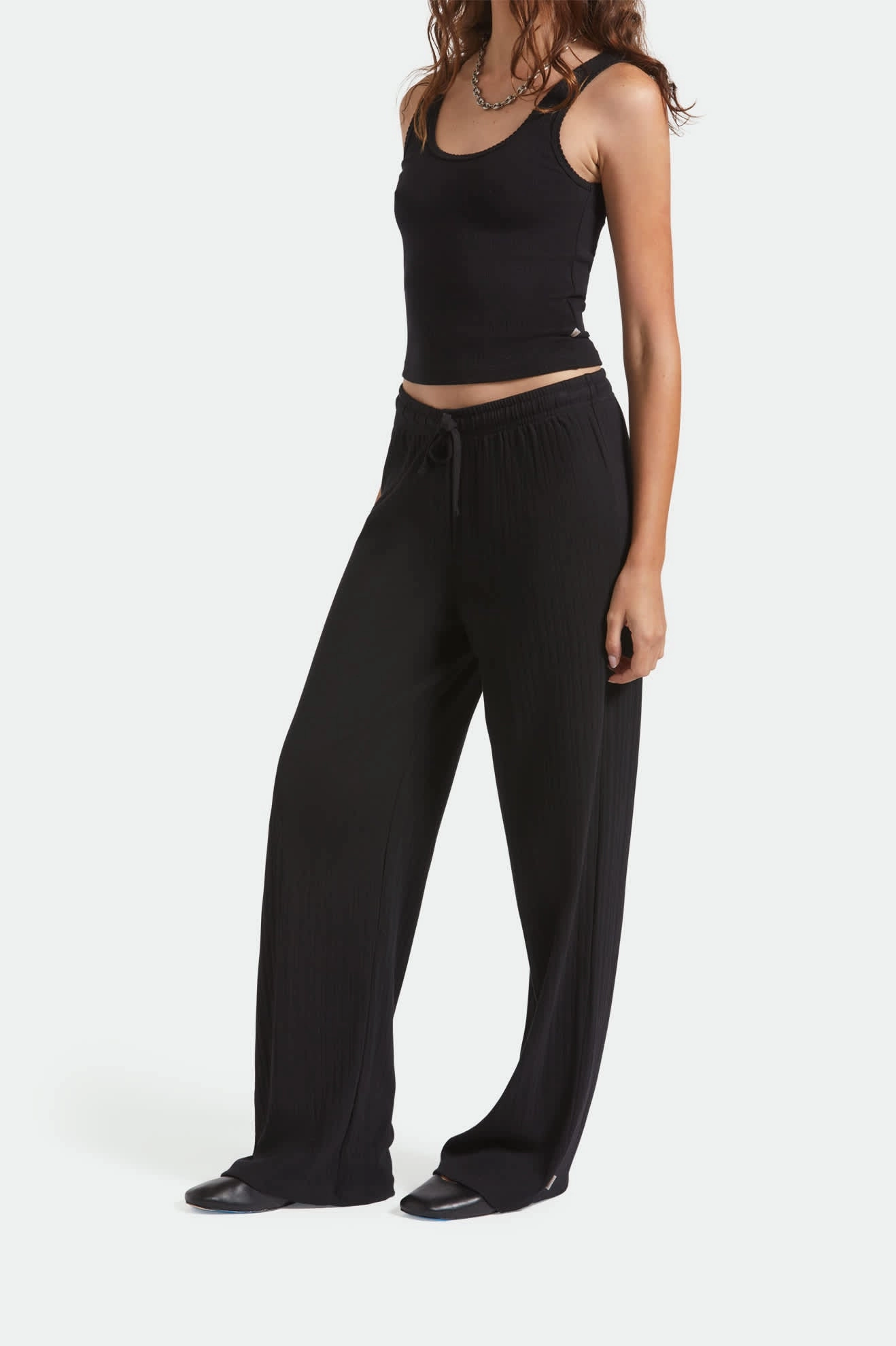 Perfect Look Pointelle Lounge Pant - Black