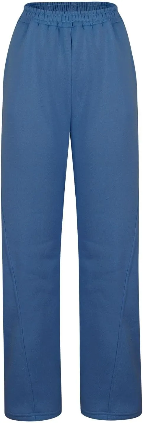 FZVYD Women's Wide Leg Sweatpants Baggy Straight Leg Lounge Pants Fall Outfits Athletic Joggers Casual Trousers with Pockets