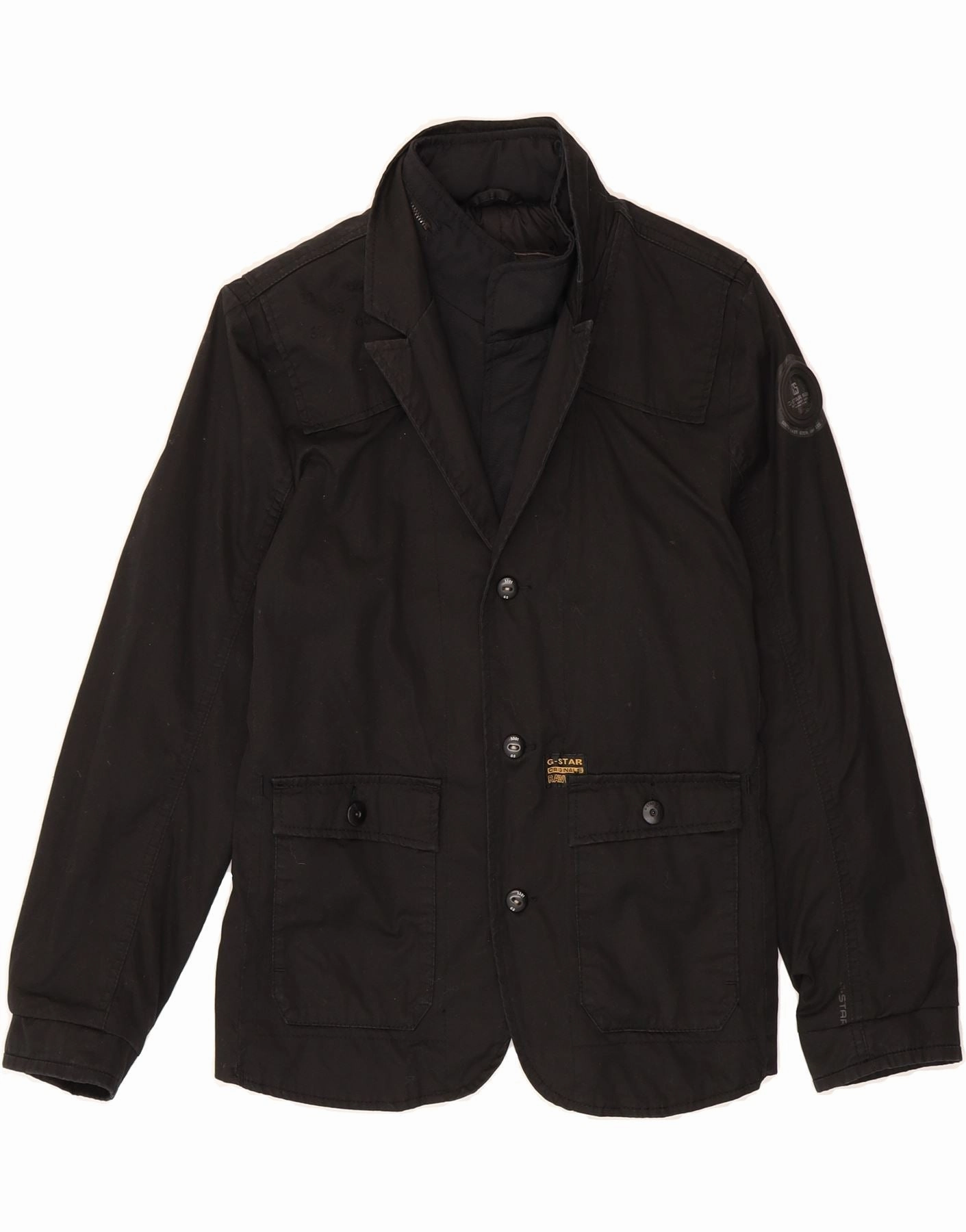G-STAR Boys Bomber Jacket 12-13 Years Large Black Cotton Daily Wear