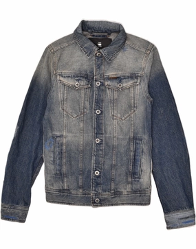 Suspenders Patience G-STAR Boys Denim Jacket 9-10 Years 2XS  Blue Cotton