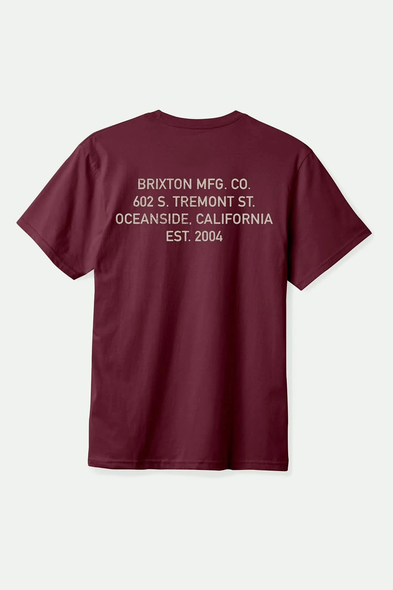Casual Wearable Anti-bacterial Gage S/S T-Shirt - Port Worn Wash