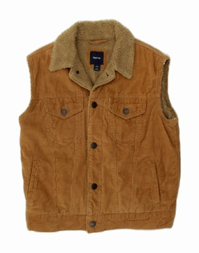 Support Demonstrate GAP Boys Corduroy Gilet 13-14 Years Large Brown Polyamide