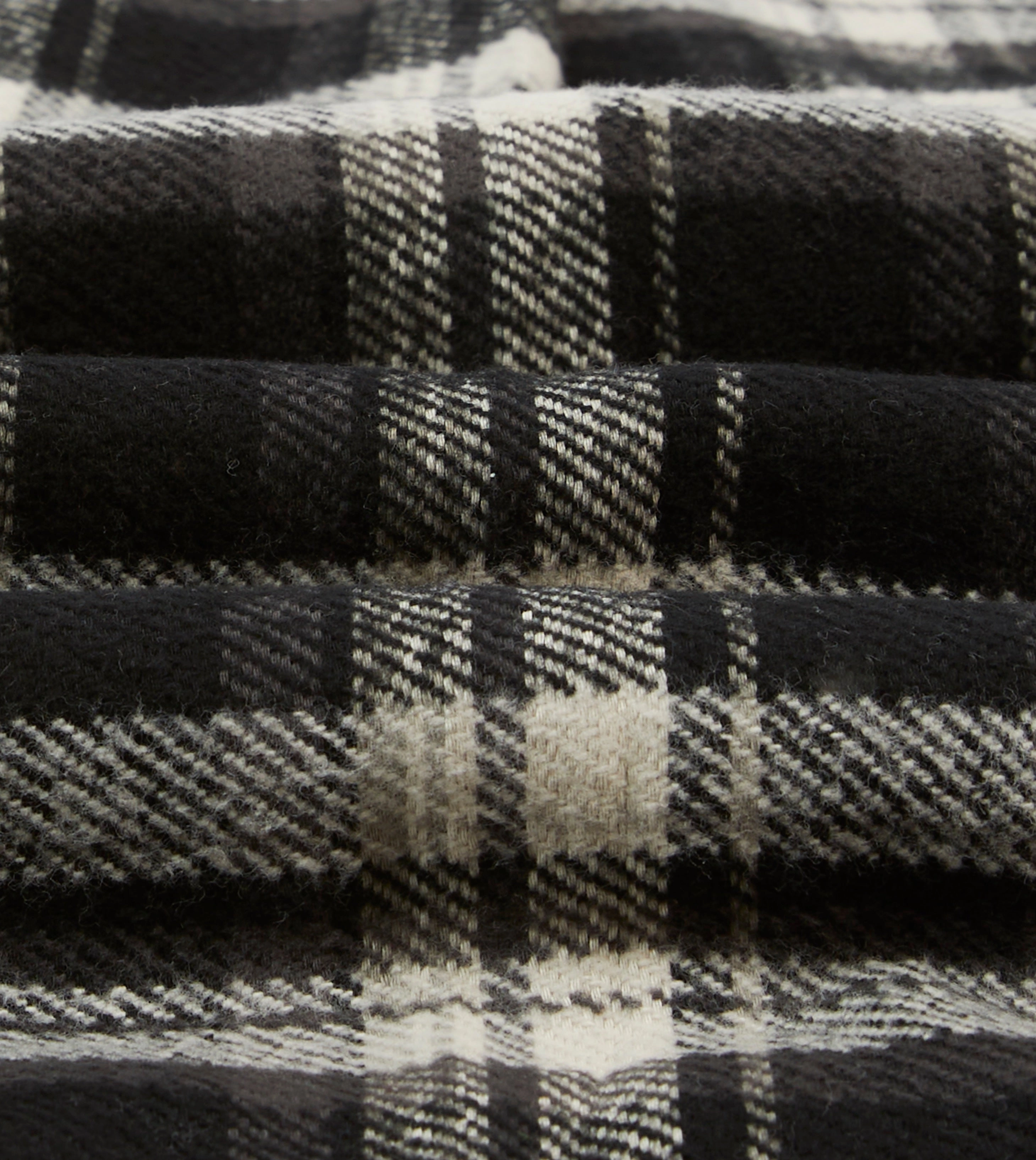 Personalized Touch Drake's by A. Levine Black Check Cotton Two-Pocket Work Shirt