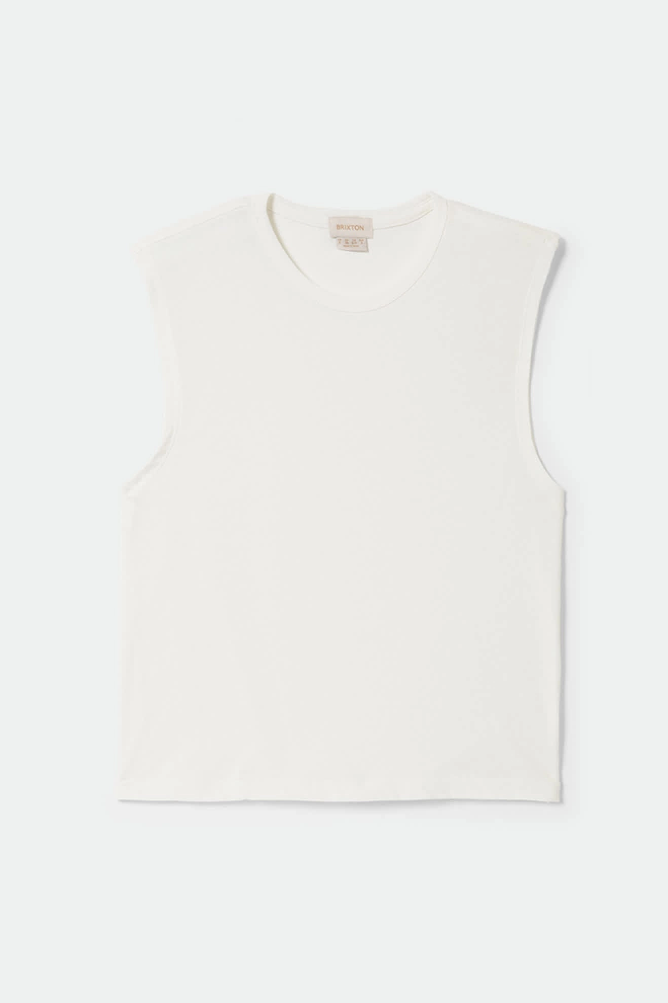 Carefree Organic Garment Dyed Muscle Tank - Off White Daily Casual Eco Friendly Dye