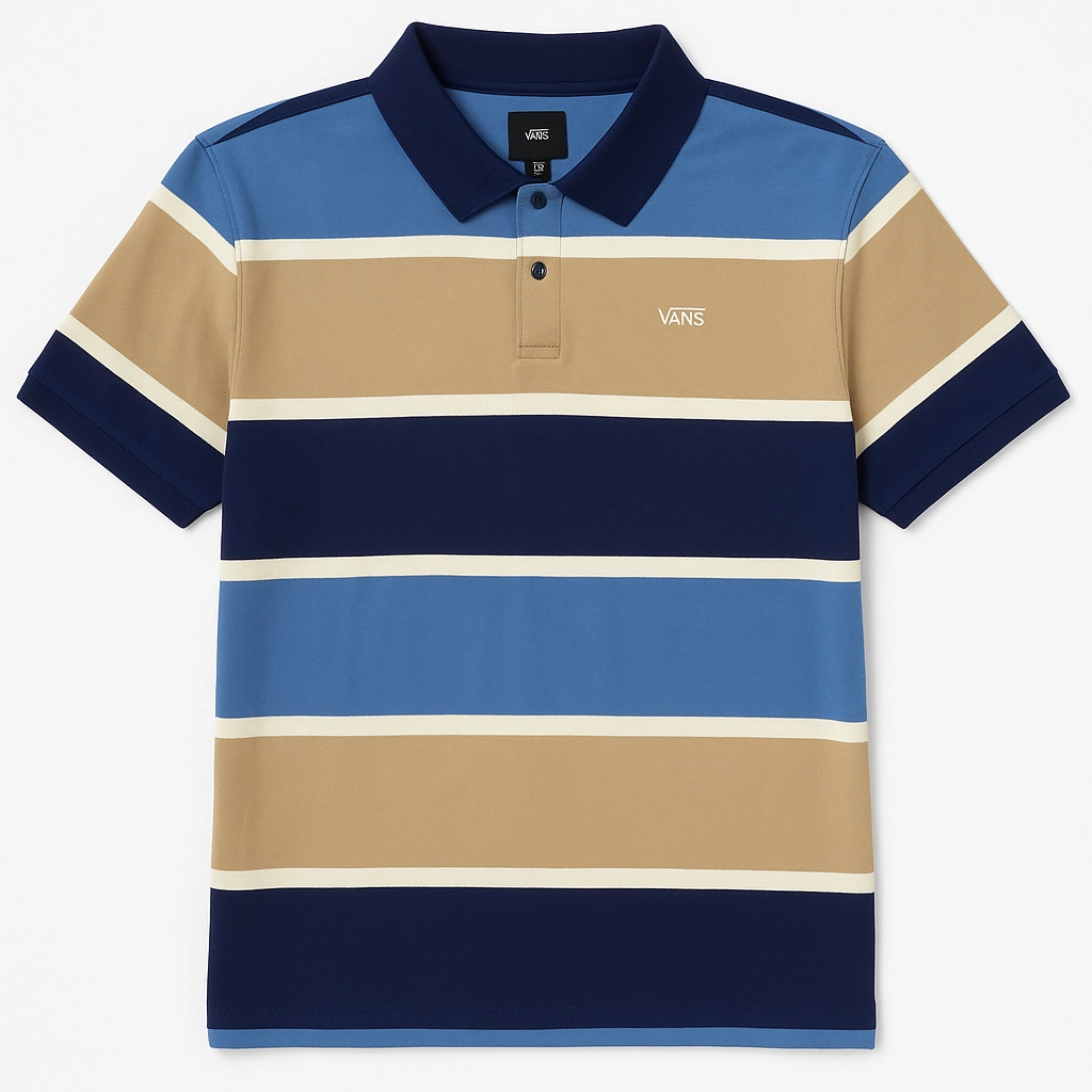VANZ Men Stripe Polo Functional Wear Light Comfort Style