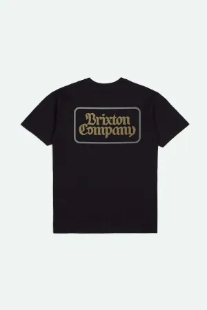 Norvell S/S Standard T-Shirt - Black Worn Wash Urban Trend ethical