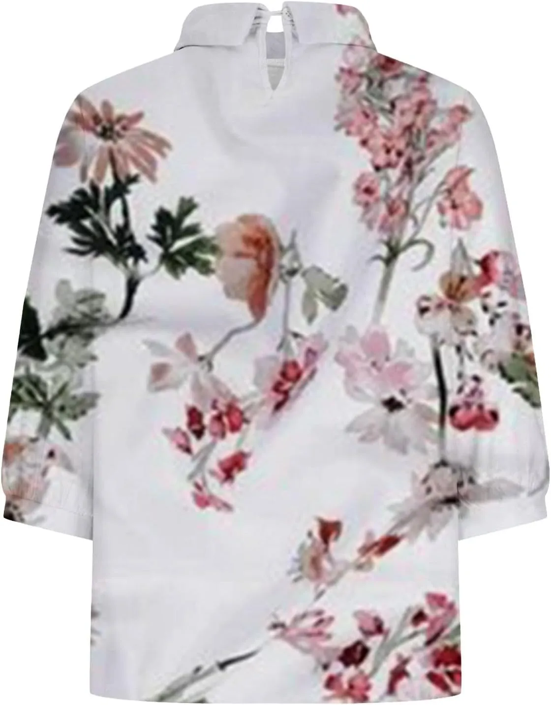 Gauzee tops women Tops Summer Casual V Neck Tshirt Ladies 2024 Floral Print Daily Tunic Blouses Teen Girls T Shirts