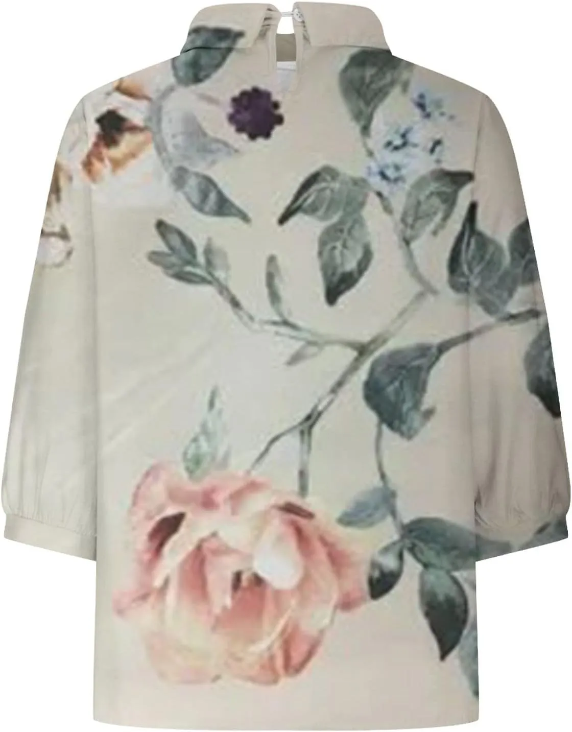 Gauzee tops women Tops Summer Casual V Neck Tshirt Ladies 2024 Floral Print Daily Tunic Blouses Teen Girls T Shirts