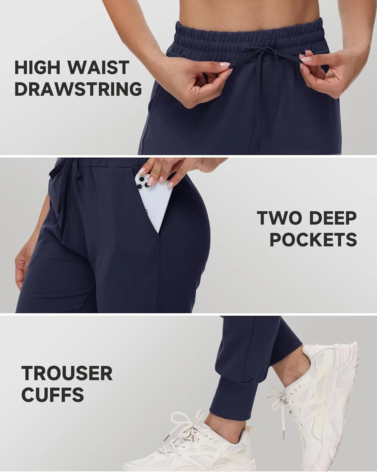 GAYHAY Joggers for Women with Pockets - Womens Sweatpants Lightweight Yoga Lounge Pants for Athletic Workout Gym Running