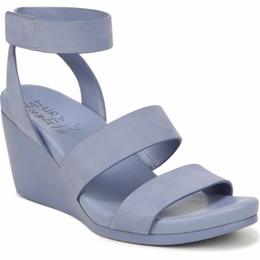 Genn-Ignite Womens Adjustable Ankle Strap Wedge Sandals Ankle Safe
