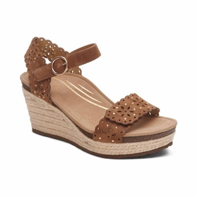 Elevated Lift Women's Sydney Cutout Espadrille Wedge In Scotch