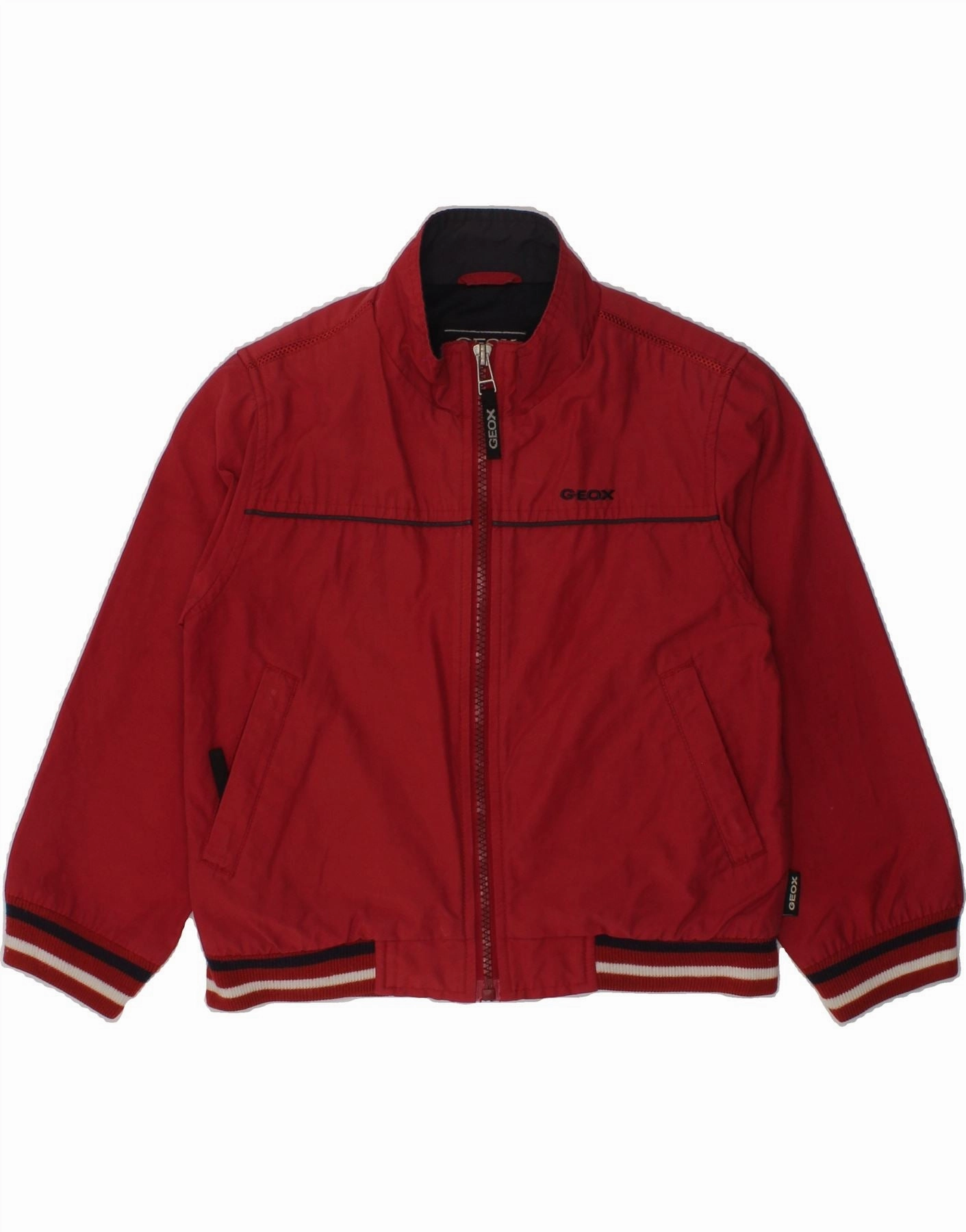 Service Everyday Look GEOX Boys Bomber Jacket 3-4 Years Red Cotton