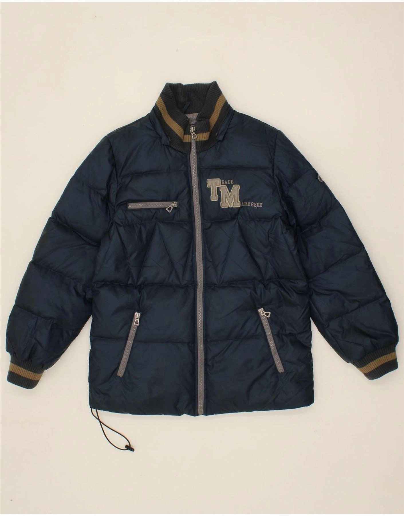 GEOX Boys Padded Jacket 11-12 Years Navy Blue QuickDryFabric