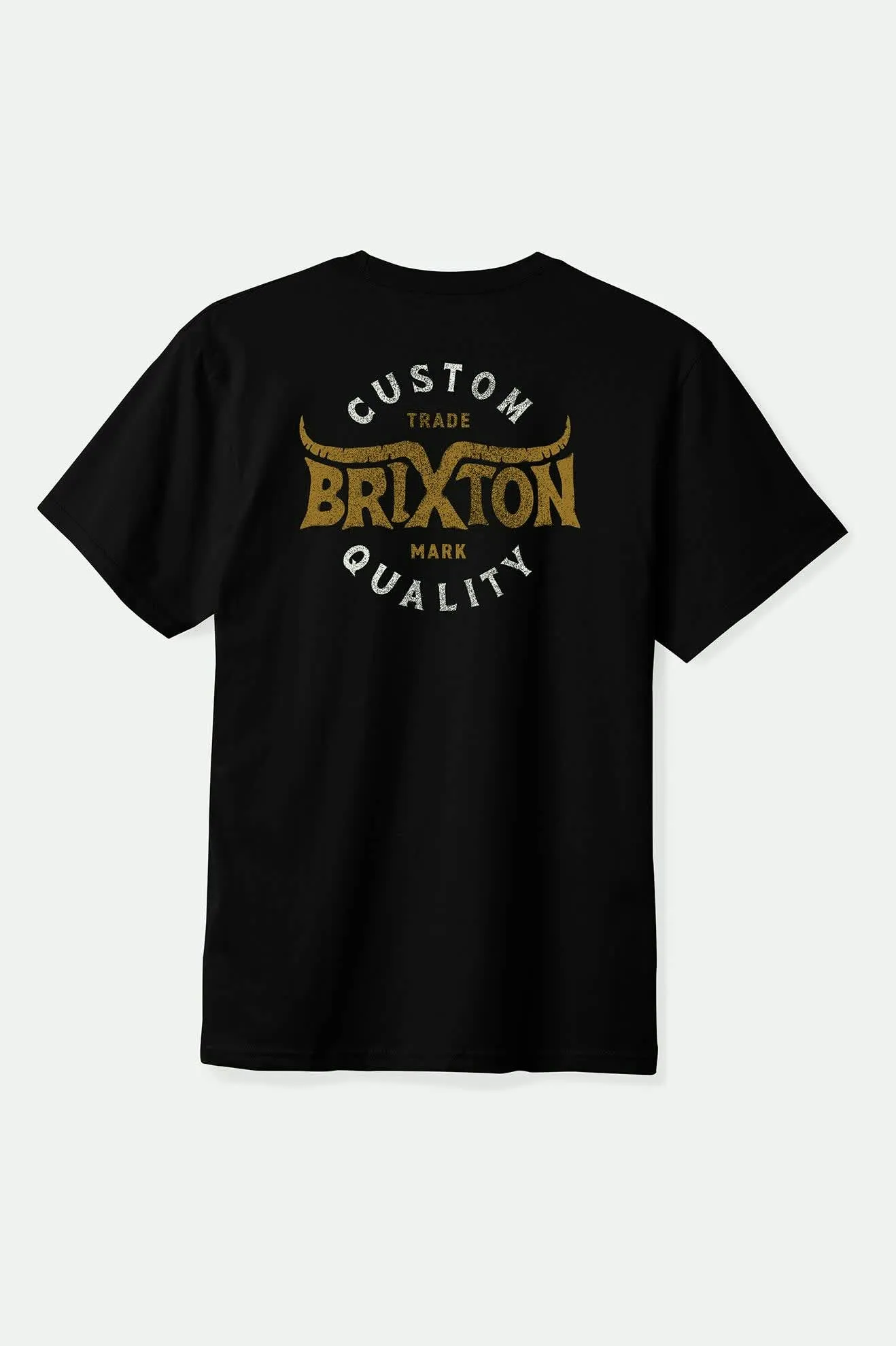 Layered Hem Design Gibson S/S Standard T-Shirt - Black Worn Wash