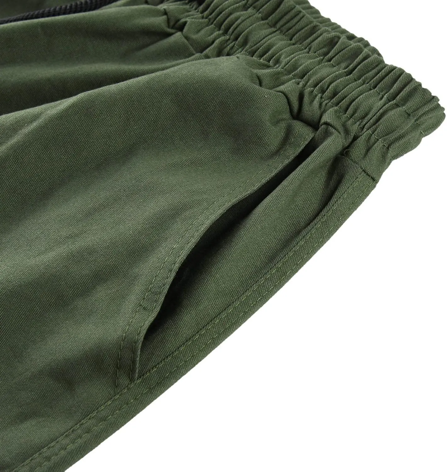 GIERIDUC Men's Drawstring Waist Cargo Pants Mens White Linen Dress Pants Mens Polyester Sweatpants Basketball Leggings Men