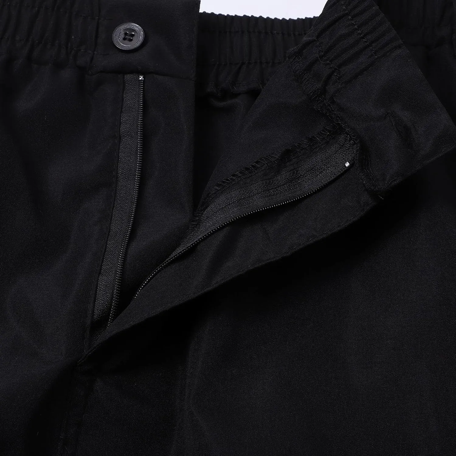 GIERIDUC Men's Lightweight Cargo Pants Casual Sweatpants Stretch Elastic Waist Trousers Drawstring Loose Joggers with Pockets