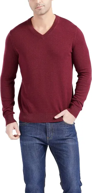 Gilboa - 100% Cotton - V Neck Sweater Men - Sweaters for Men - Black V Neck Sweaters for Men - Pullover Men V Neck - Sueter
