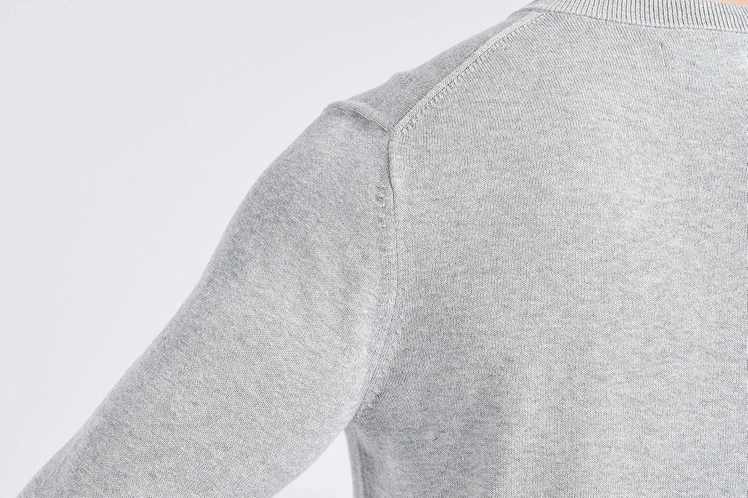Gilboa - 100% Cotton - V Neck Sweater Men - Sweaters for Men - Black V Neck Sweaters for Men - Pullover Men V Neck - Sueter