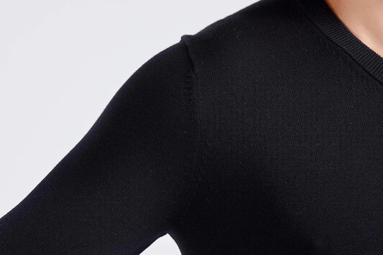 Gilboa - 100% Cotton - V Neck Sweater Men - Sweaters for Men - Black V Neck Sweaters for Men - Pullover Men V Neck - Sueter